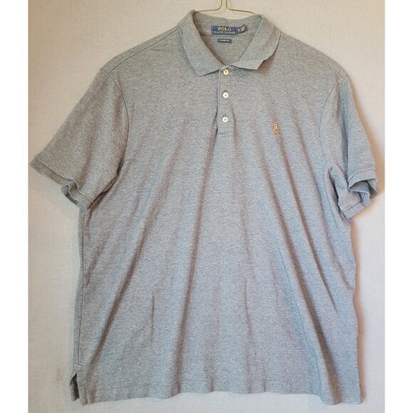 🐎 Polo Ralph Lauren Men’s XL Gray Heather Polo Shirt – Soft Cotton – EUC - Picture 3 of 8